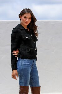 Joop & Gypsy Button Detail Pocket Cardi