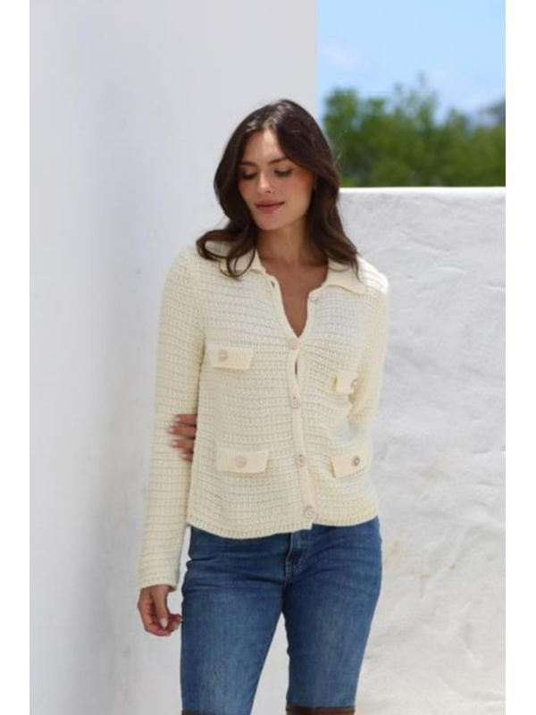 Joop & Gypsy Button Detail Pocket Cardi