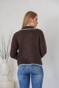 Miss Marlow Blanket Stitch Knit Jacket