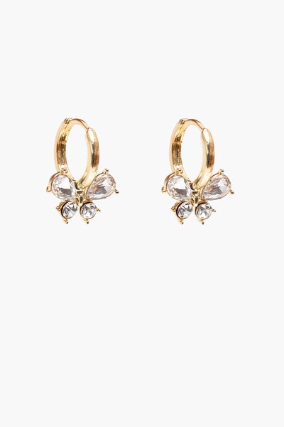 Antler Crystal Bow Huggie Earring-gift-guide-Hello Cyril.