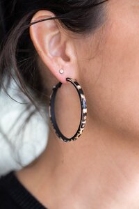 Antler Safari Hoop Earring