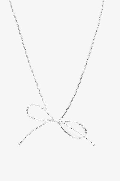 Antler Silver Bow Necklace-hc-shop-by-style-Hello Cyril.