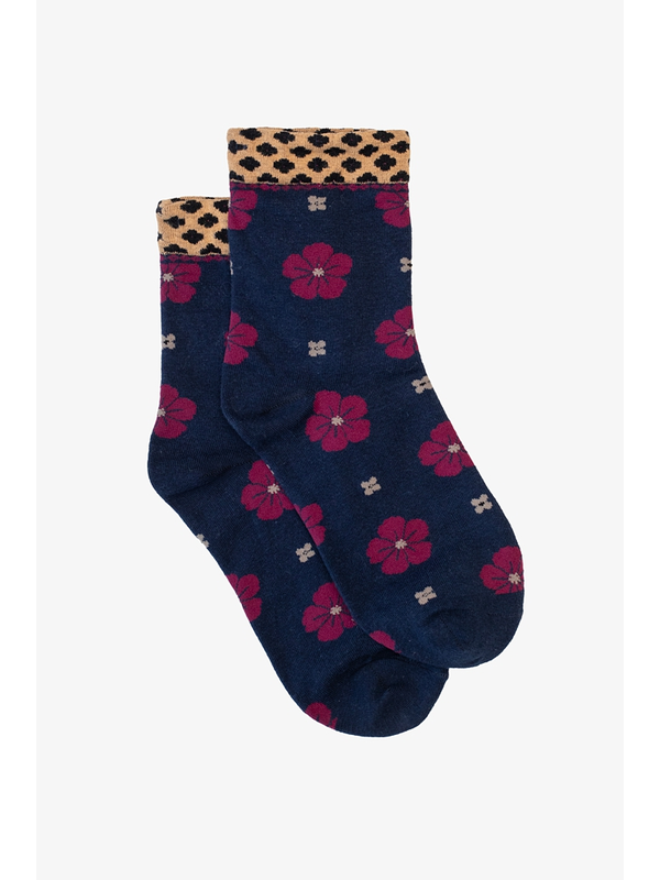 Antler Pansy Sock