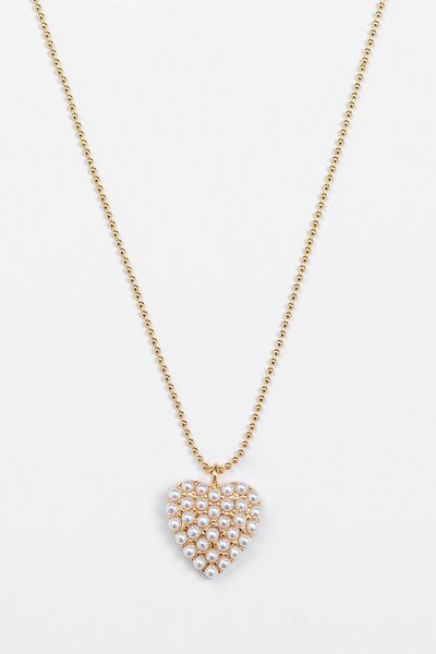 Stella + Gemma Heart Pearls Necklace-gift-guide-Hello Cyril.