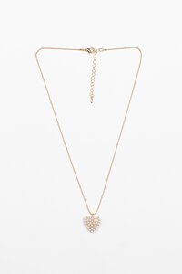 Stella + Gemma Heart Pearls Necklace