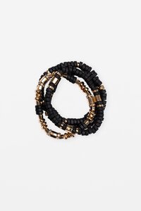 Stella + Gemma Set of 4 Black Bracelets
