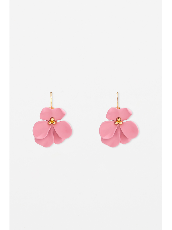 Stella + Gemma Flower With French Hook Earring