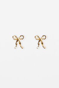 Stella + Gemma Gold Ribbon Bow Earring