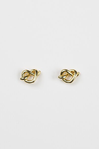 Stella + Gemma Gold Heart Knot Earring-accessories-Hello Cyril.