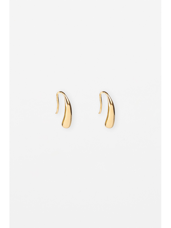 Stella + Gemma Gold Horse Shoe Hoop Earring