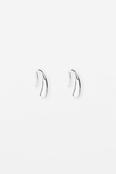 Stella + Gemma Silver Horse Shoe Hoop Earring-gift-guide-Hello Cyril.