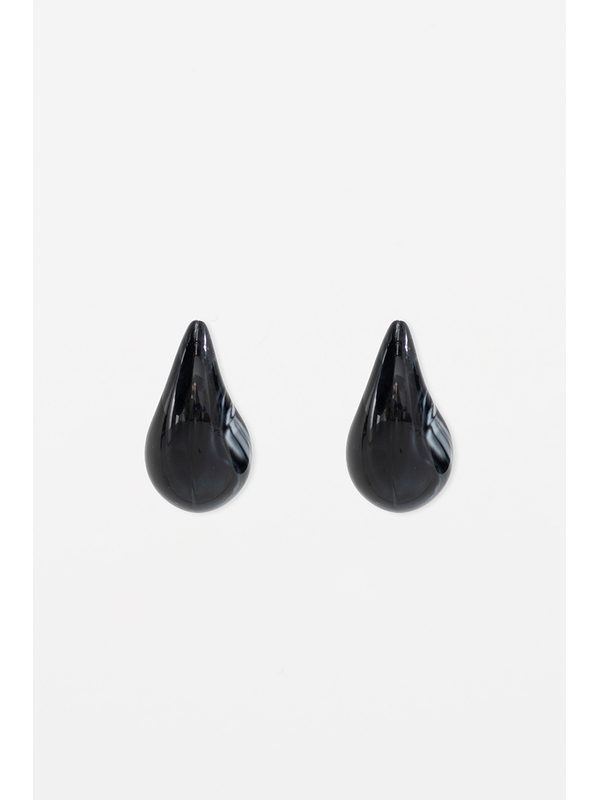 Stella + Gemma Tear Drop Earring Black