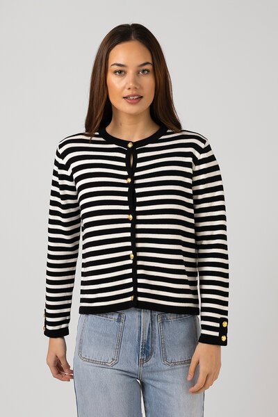 Stella + Gemma Henri Stripe Cardigan-gift-guide-Hello Cyril.