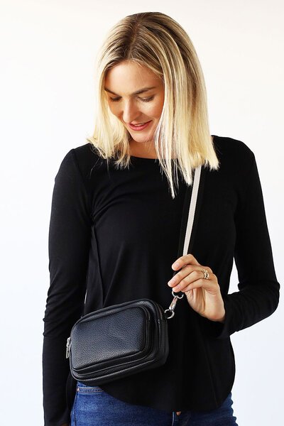 Archer House 3 Zip Pocket Cross Body Bag-gift-guide-Hello Cyril.
