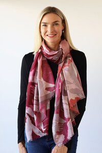 Archer House Flower Print Scarf