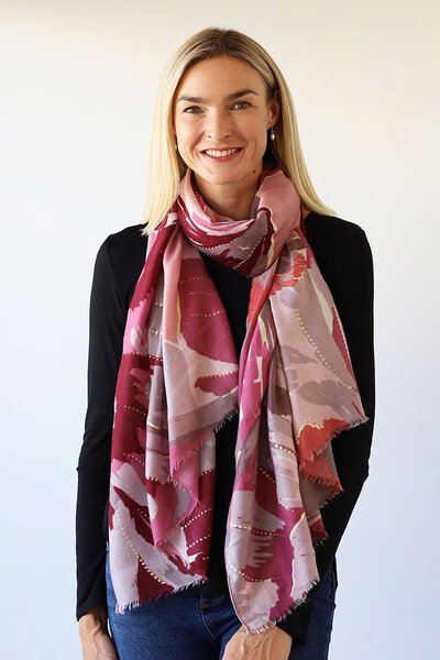 Archer House Flower Print Scarf-gift-guide-Hello Cyril.