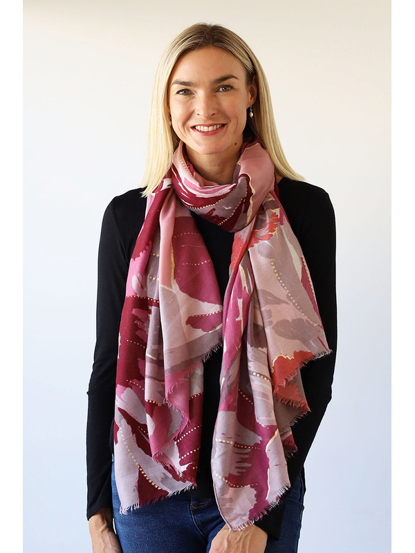 Archer House Flower Print Scarf