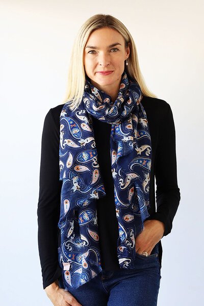 Archer House Paisley Print Scarf-gift-guide-Hello Cyril.