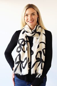 Archer House Ribbon Print Scarf