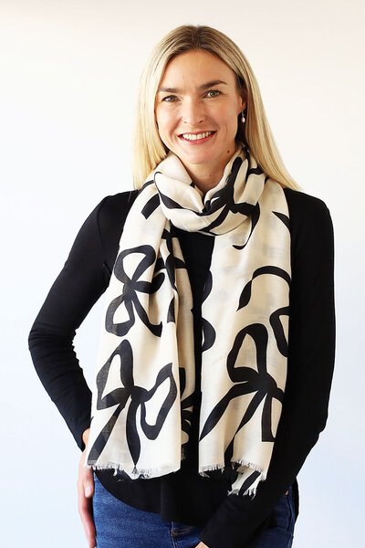 Archer House Ribbon Print Scarf-gift-guide-Hello Cyril.