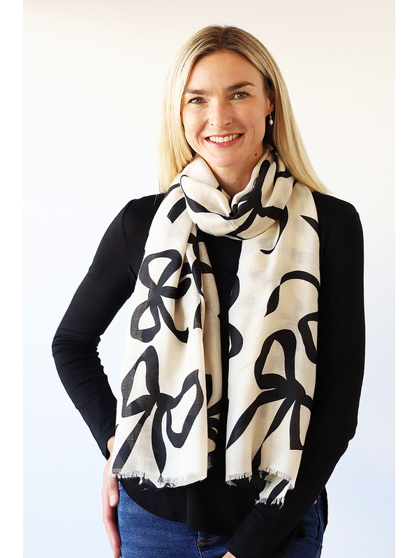 Archer House Ribbon Print Scarf