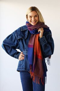 Archer House Check Winter Scarf