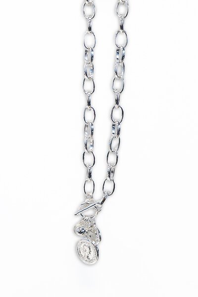 SHE Jewellery Belcher Chain Drop Coin Necklace-she-jewellery-Hello Cyril.