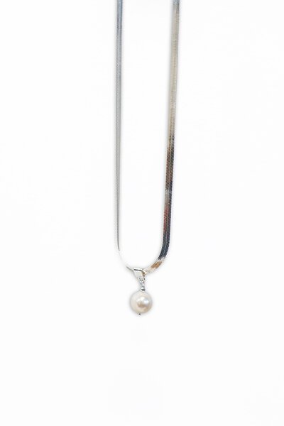 She Jewellery Silver Necklace With Pearl Drop-she-jewellery-Hello Cyril.
