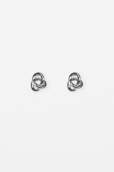 Stella + Gemma Silver Large Knot Earring-gift-guide-Hello Cyril.