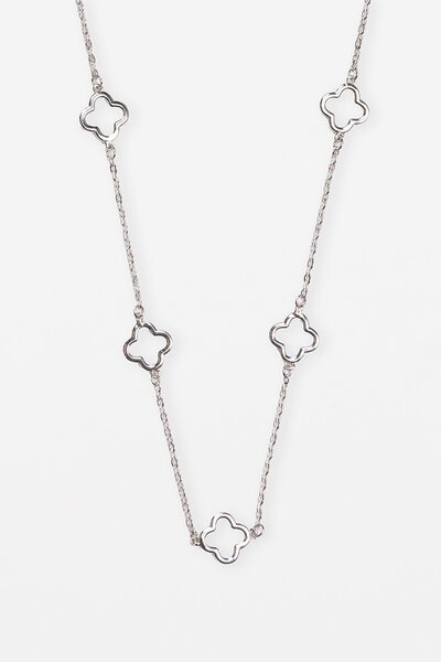Stella + Gemma Chain Cut Out Flower Necklace-gift-guide-Hello Cyril.