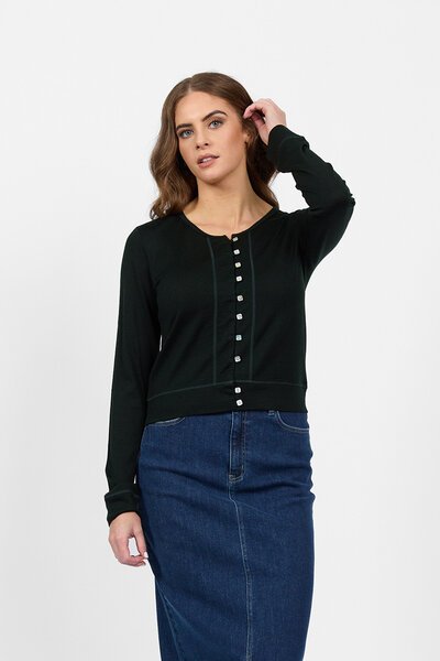 Vassalli Merino Cropped Cardi-shop-by-label-Hello Cyril.