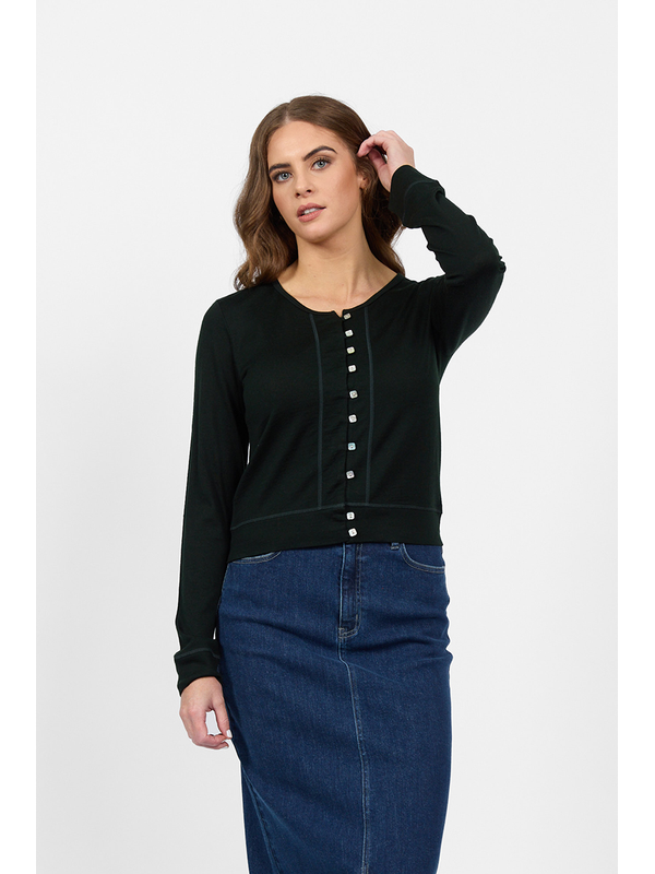 Vassalli Merino Cropped Cardi