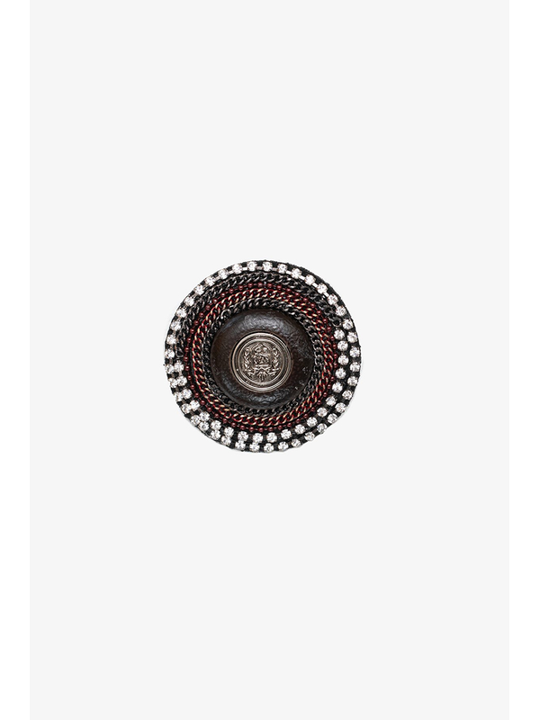 Antler Regal Shield Brooch