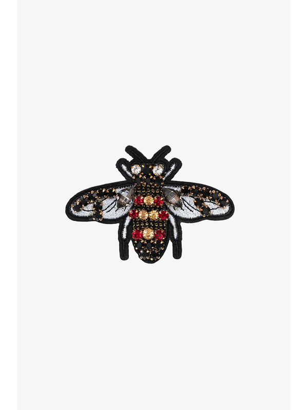 Antler Ruby Bee Brooch