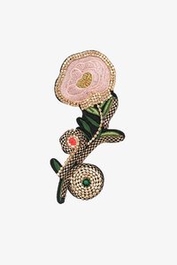 Antler Majestic Fleur Brooch