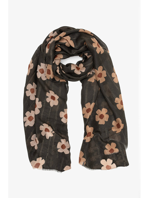Antler Khaki Blooms Scarf