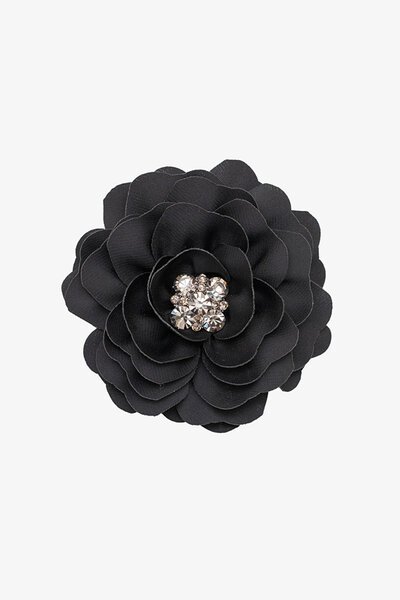 Antler Black Flower Brooch Clip-gift-guide-Hello Cyril.