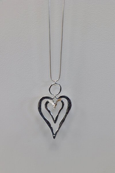 SHE Jewellery Double Heart Drop Necklace-she-jewellery-Hello Cyril.
