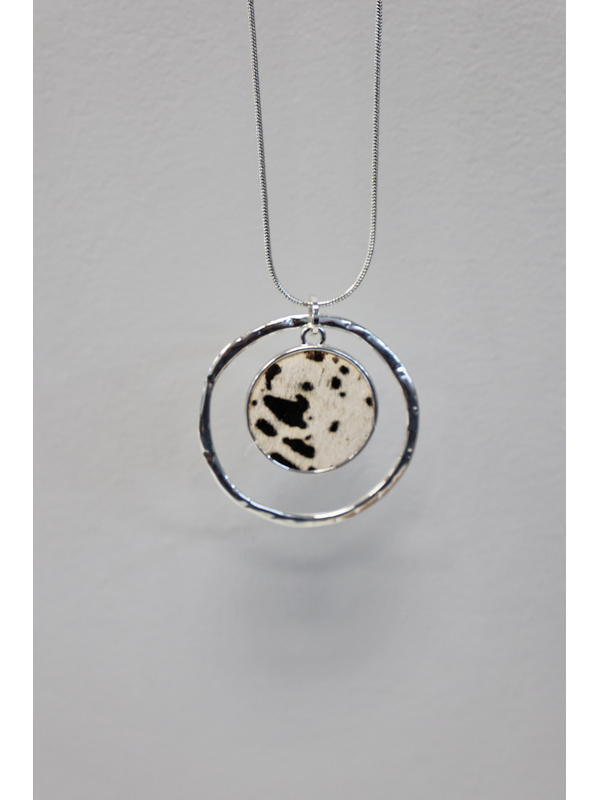 She Jewellery Cow Hide Double Circle