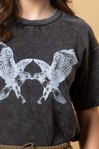 Charlo Alec Exclusive Bird Print T-Shirt