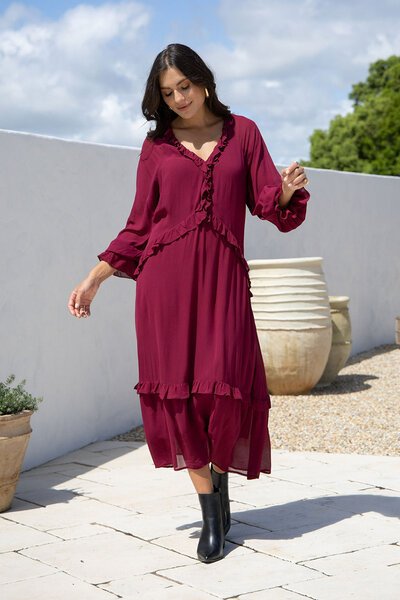 Joop + Gypsy Ruffle Trim Dress-hc-shop-by-style-Hello Cyril.