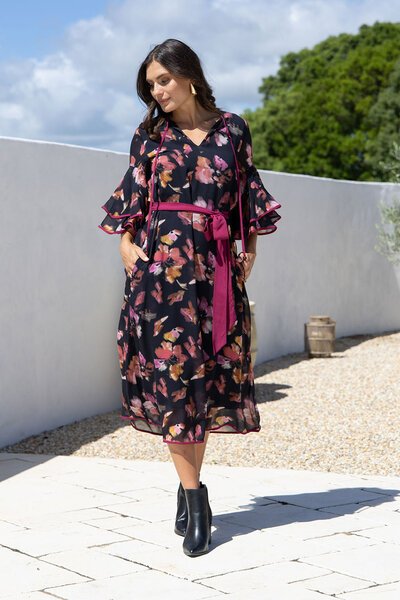 Joop + Gypsy Mayfair Frill Sleeve Dress-hc-new-Hello Cyril.