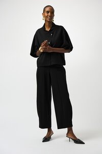 Joseph Ribkoff Heavy Knit Barrel-Leg Pull-On Pants