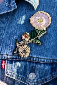 Antler Majestic Fleur Brooch