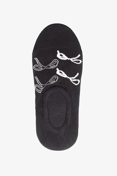 Antler No Show Black Bows Socks-hc-new-Hello Cyril.