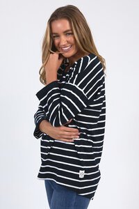Elm Stripe Annie 3-4 Sleeve Tee