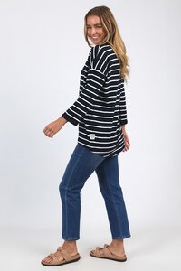 Elm Stripe Annie 3-4 Sleeve Tee