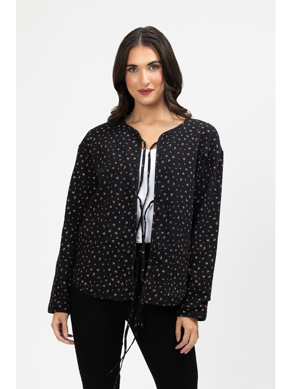 Leila + Luca Falling Sprig Tied Up Jacket