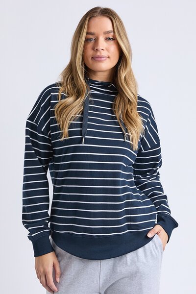 Elm Lounger Scoop Stripe Hoodie-shop-by-label-Hello Cyril.
