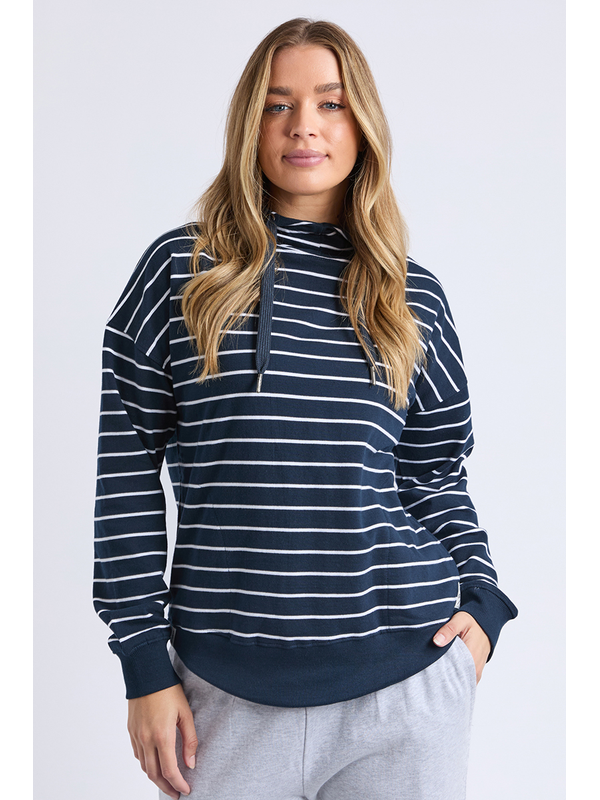 Elm Lounger Scoop Stripe Hoodie